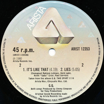 GQ : G.Q. Down (12")