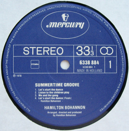 Hamilton Bohannon : Summertime Groove (LP, Album)