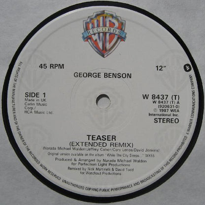 George Benson : Teaser (Extended Remix) (12")