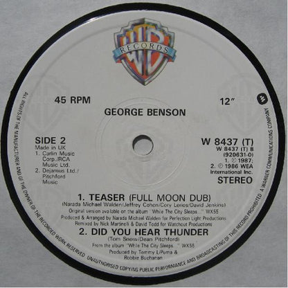 George Benson : Teaser (Extended Remix) (12")