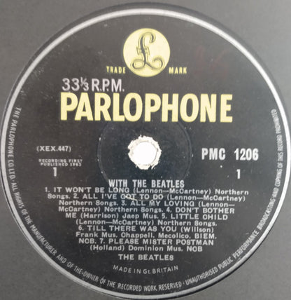 The Beatles : With The Beatles (LP, Album, Mono, 'Jo)