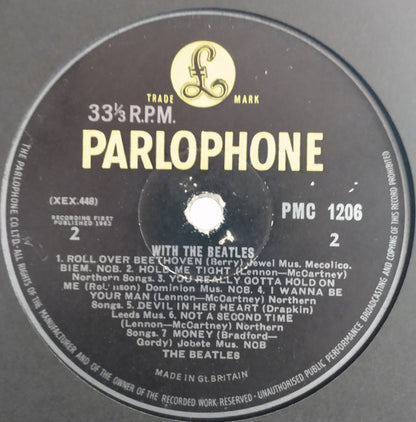 The Beatles : With The Beatles (LP, Album, Mono, 'Jo)
