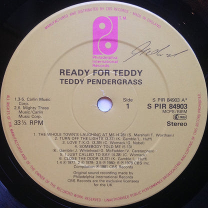 Teddy Pendergrass : Ready For... (LP, Comp)