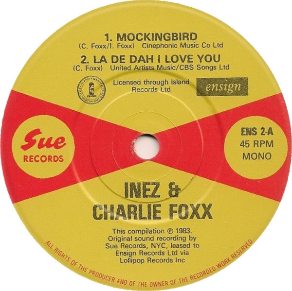 Inez And Charlie Foxx : Mockingbird (7", EP, Comp, Mono)