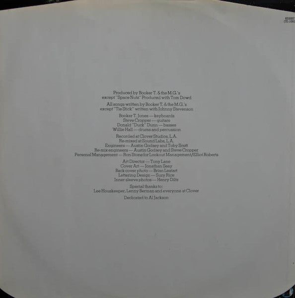 Booker T & The MG's : Universal Language (LP, Album)