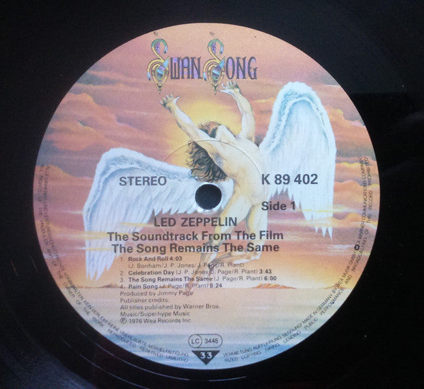 Led Zeppelin : The Soundtrack From The Film The Song Remains The Same (2xLP, Album, RE)