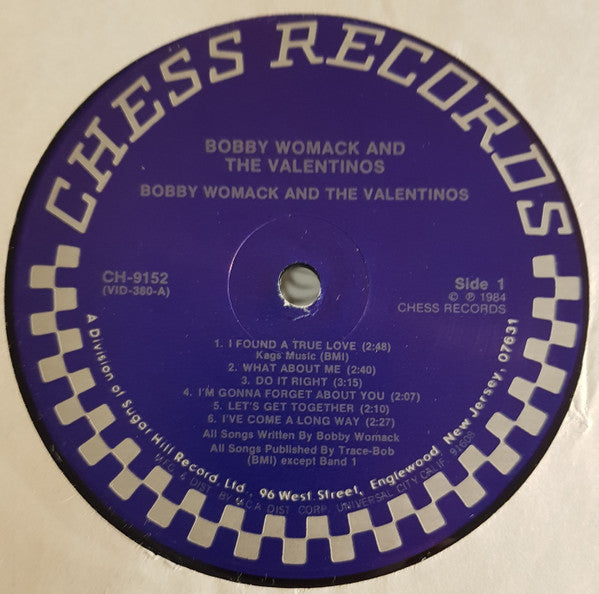 Valentinos : Bobby Womack And The Valentinos (LP)