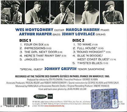 Wes Montgomery : In Paris: The Definitive ORTF Recording (2xCD, Album)