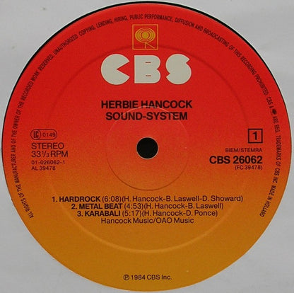 Herbie Hancock : Sound-System (LP, Album)