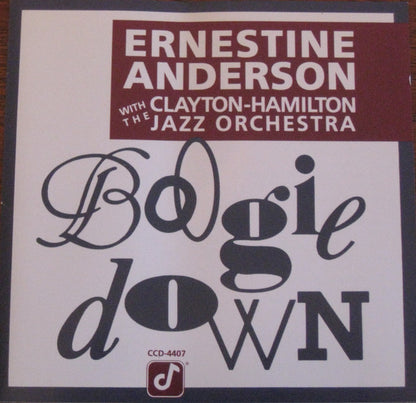 Ernestine Anderson With The Clayton-Hamilton Jazz Orchestra : Boogie Down (CD, Album)