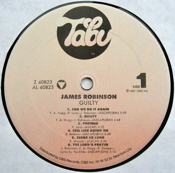 James Robinson : Guilty (LP, Album)