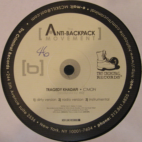 151 Proof / Tragedy Khadafi : 151 Excuses / C'MON (12")