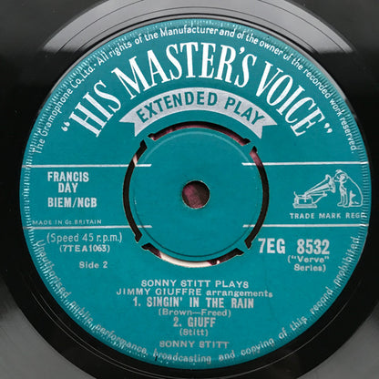 Sonny Stitt : Sonny Stitt Plays Jimmy Giuffre Arrangements (7", EP, Mono)
