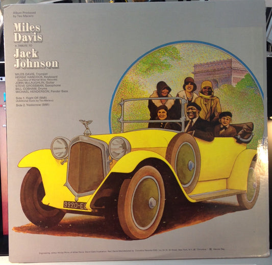 Miles Davis : A Tribute To Jack Johnson (LP, Album, RE)