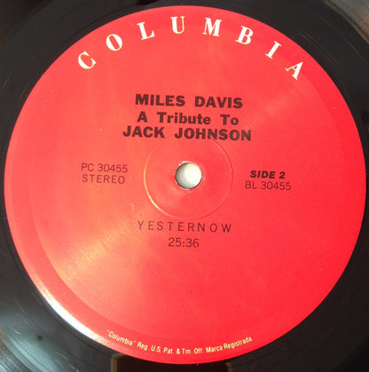 Miles Davis : A Tribute To Jack Johnson (LP, Album, RE)