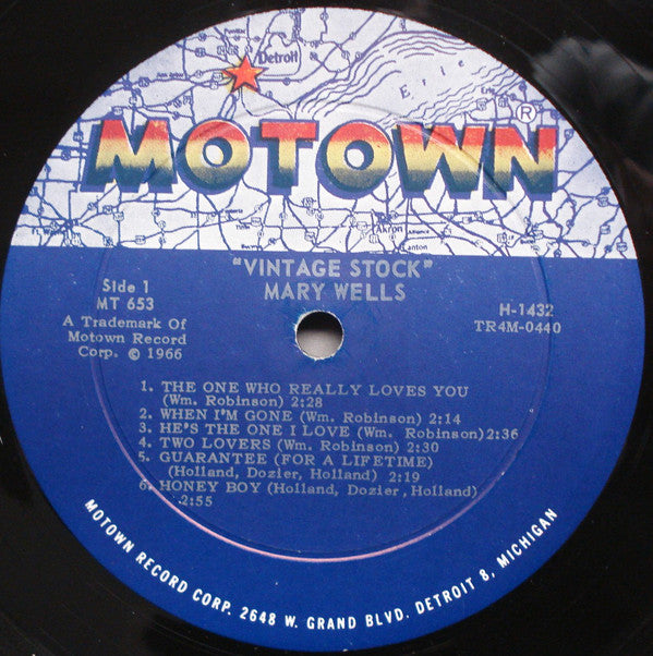 Mary Wells : Vintage Stock (LP, Comp, Mono, Roc)