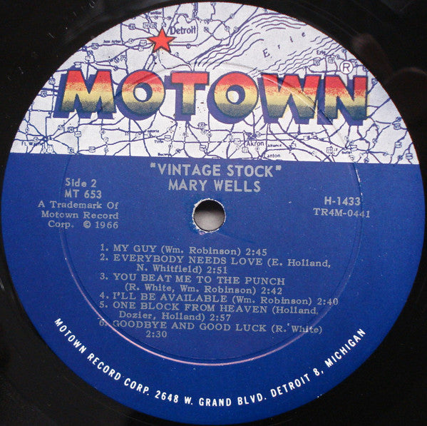 Mary Wells : Vintage Stock (LP, Comp, Mono, Roc)