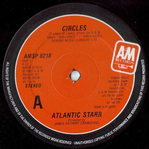 Atlantic Starr : Circles (12", Single)
