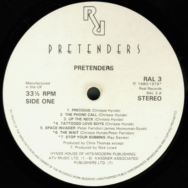 The Pretenders : Pretenders (LP, Album, WEA)