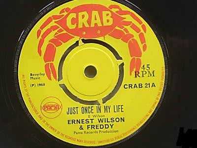 Ernest Wilson & Freddie McGregor / Glen Adams : Just Once In My Life / Mighty Organ (7")