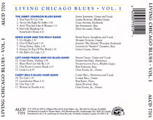 The Jimmy Johnson Blues Band / Eddie Shaw And The Wolf Gang / Left Hand Frank And His Blues Band / Carey Bell's Blues Harp Band : Living Chicago Blues Volume 1 (CD, Album, RE)