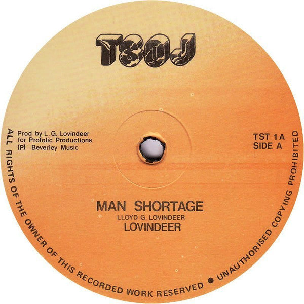 Lloyd Lovindeer : Man Shortage (12")