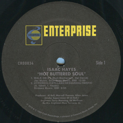 Isaac Hayes : Hot Buttered Soul (LP, Album, RE, RM, 180)