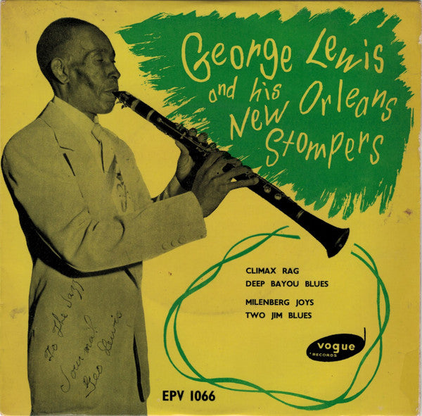 George Lewis And His New Orleans Stompers : New Orleans Jazz, Vol 1 (7", EP, RP)