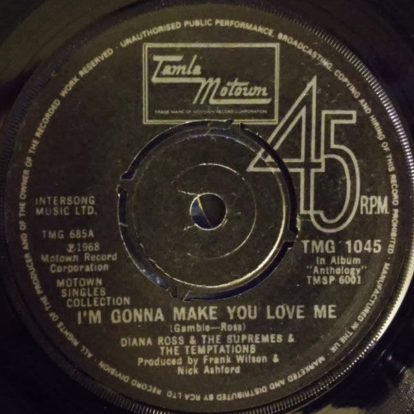 The Supremes & The Temptations / Marvin Gaye : I'm Gonna Make You Love Me / I Heard It Through The Grapevine (7", Single, Pus)