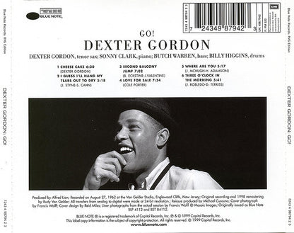 Dexter Gordon : Go! (CD, Album, RE, RM)