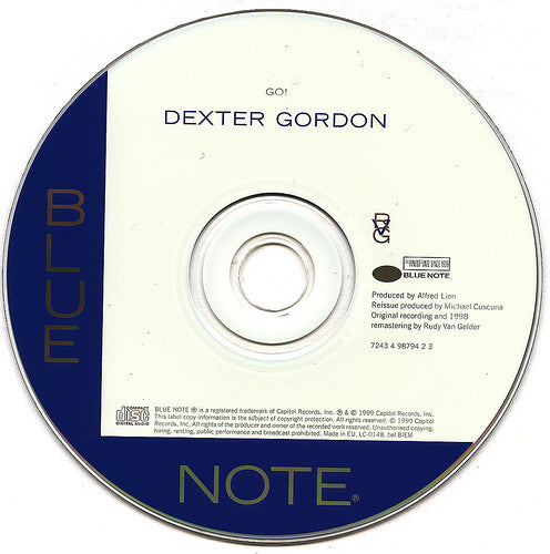 Dexter Gordon : Go! (CD, Album, RE, RM)