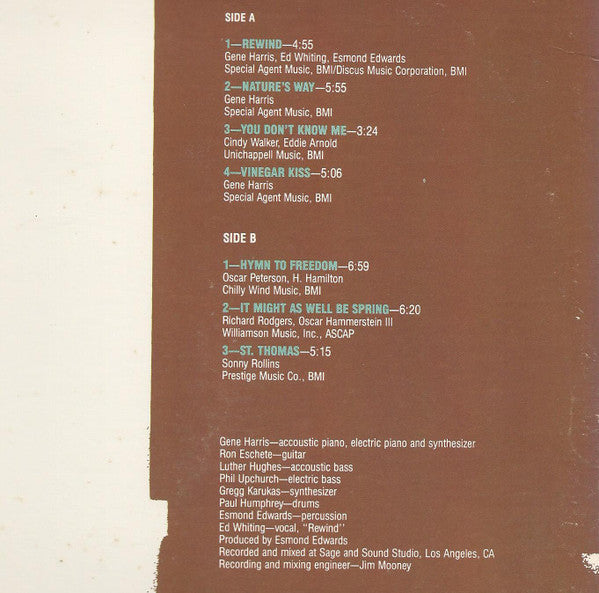 Gene Harris : Nature's Way (LP, Album)