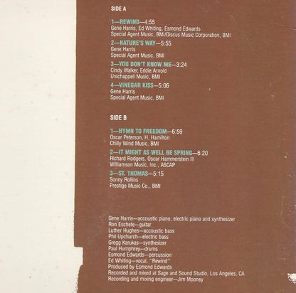 Gene Harris : Nature's Way (LP, Album)