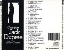 Champion Jack Dupree : Champion Jack Dupree Of New Orleans (CD, Album, Comp, Mono)