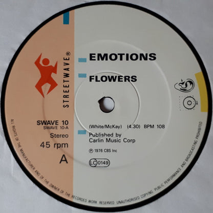 Emotions* : Flowers / Best Of My Love (12", Ltd)