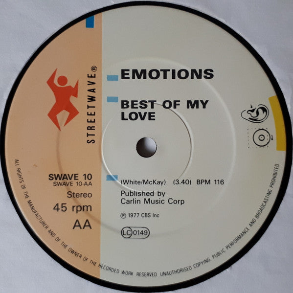 Emotions* : Flowers / Best Of My Love (12", Ltd)
