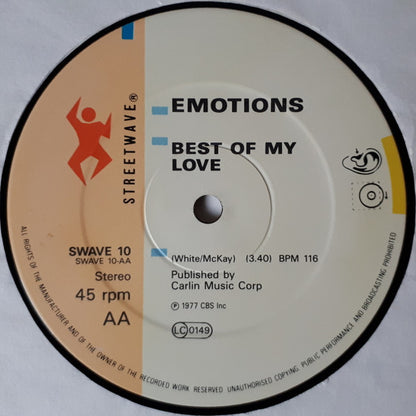 Emotions* : Flowers / Best Of My Love (12", Ltd)