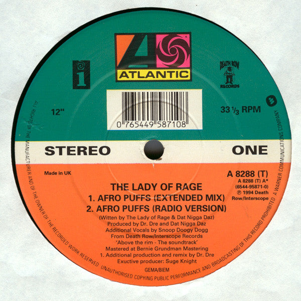 The Lady Of Rage : Afro Puffs (12", Single)