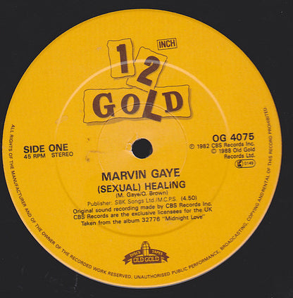 Marvin Gaye : (Sexual) Healing / My Love Is Waiting (12", Single)