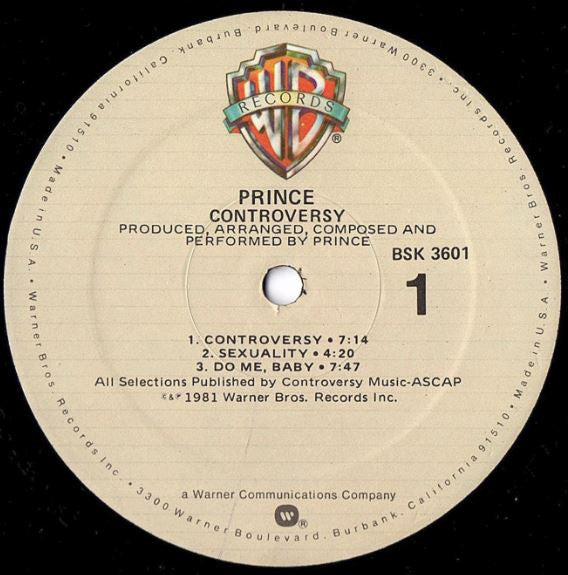 Prince : Controversy (LP, Album, Spe)