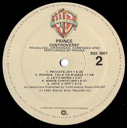 Prince : Controversy (LP, Album, Spe)