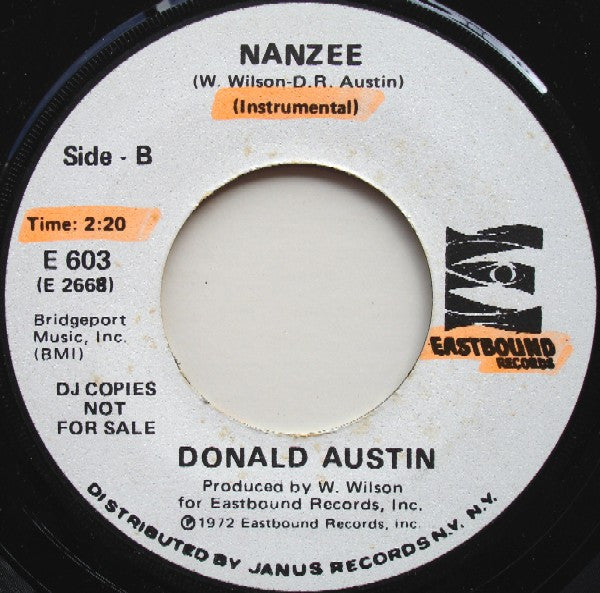 Donald Austin : Crazy Legs (7", Promo, Los)