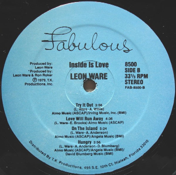 Leon Ware : Inside Is Love (LP, Album)