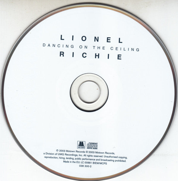 Lionel Richie : Dancing On The Ceiling (CD, Album, RE, RM)