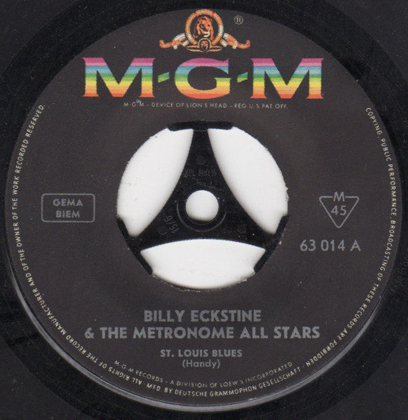 Billy Eckstine & Metronome All Stars : St. Louis Blues / How High The Moon (7", EP)
