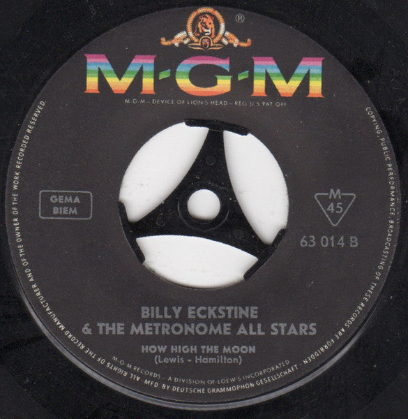 Billy Eckstine & Metronome All Stars : St. Louis Blues / How High The Moon (7", EP)