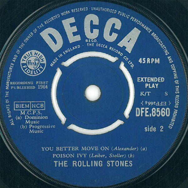 The Rolling Stones : The Rolling Stones (7", EP, Mono)