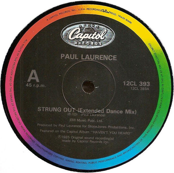 Paul Laurence : Strung Out (12")