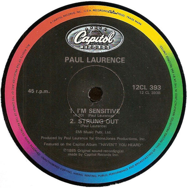 Paul Laurence : Strung Out (12")