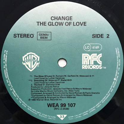 Change : The Glow Of Love (LP, Album, RE)